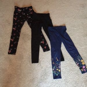 Girls leggings bundle 3 pack